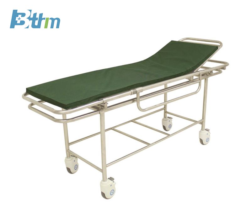 Stainless steel four wheeler stretcher cart