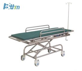 Stainless steel four wheeler stretcher cart