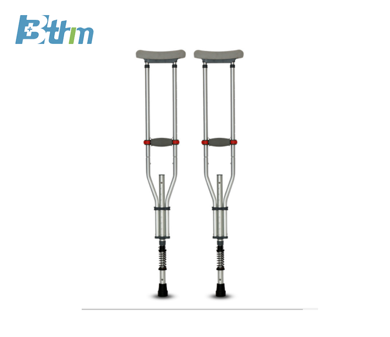 Axillary crutches.
