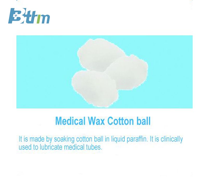 Medical wax cotton ball