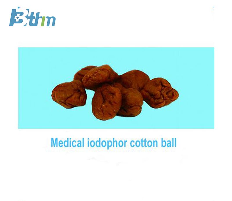 Medical iodophor cotton balls