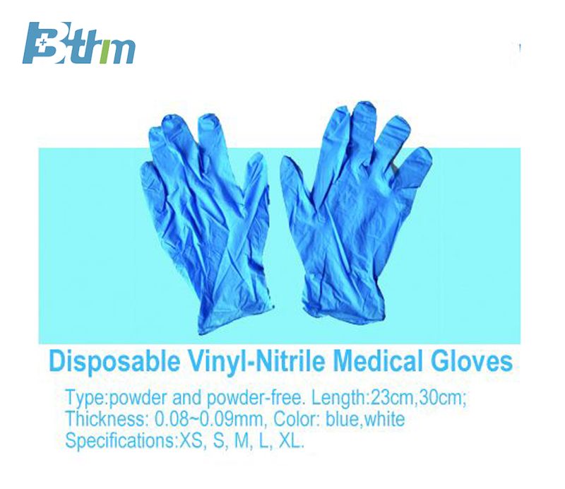 Disposable Vinyl-Nitrile Medical gloves