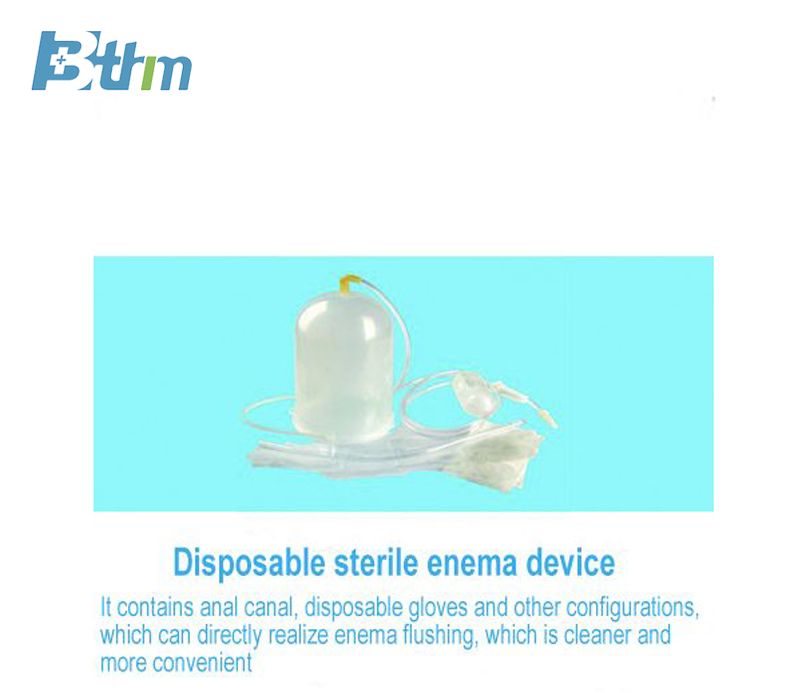 Disposable sterile enema device