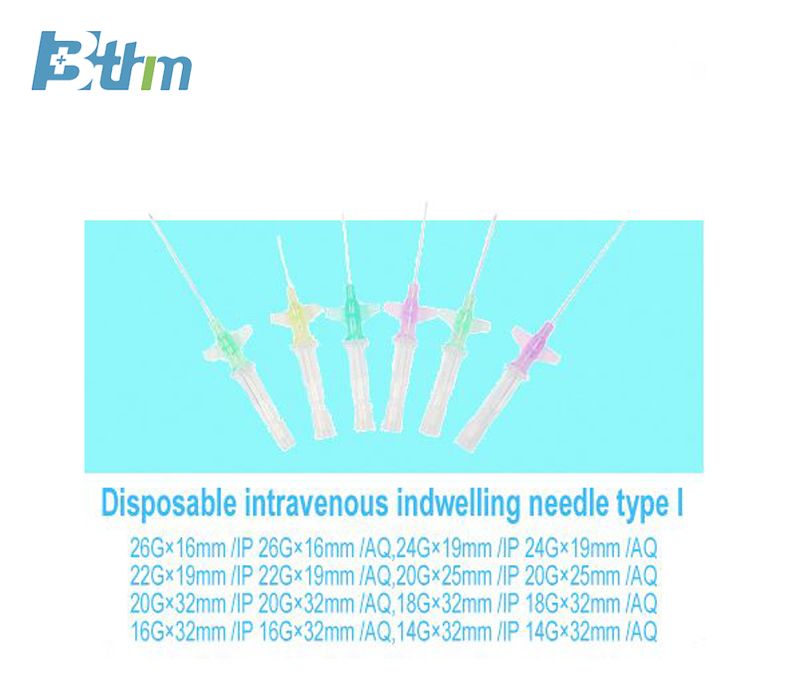 Disposable intravenous indwelling needle type l
