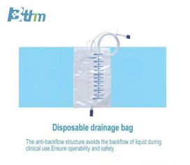 Disposable drainage bag