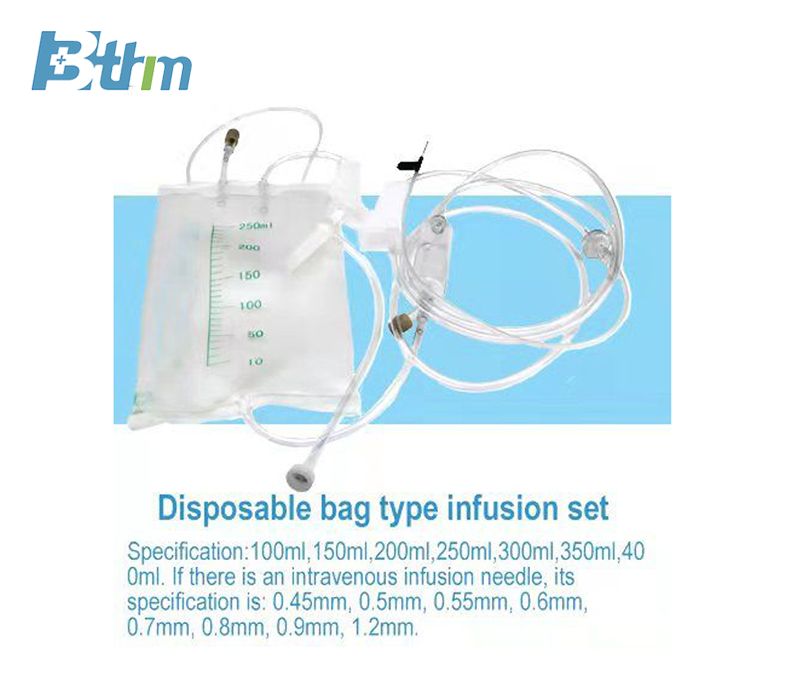 Disposable bag type infusion set