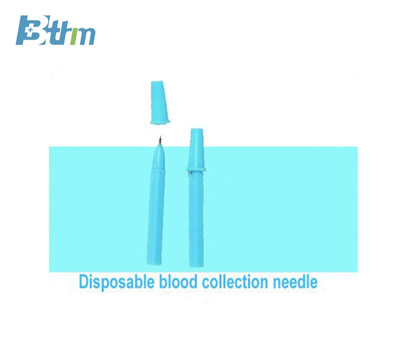 Disposable blood collection needle