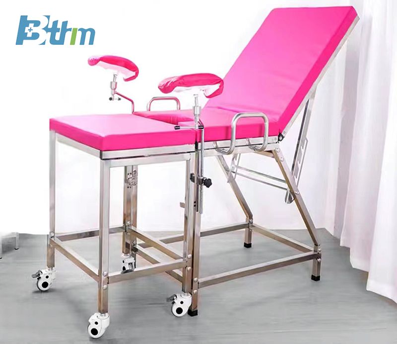 Stainless Steel Gynecological Examination Bed