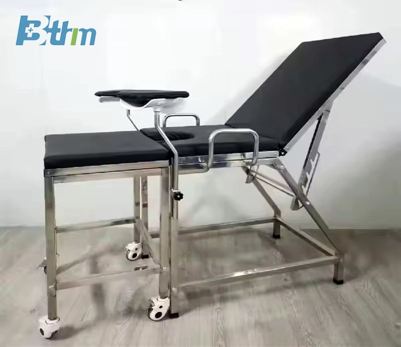 Stainless Steel Gynecological Examination Bed