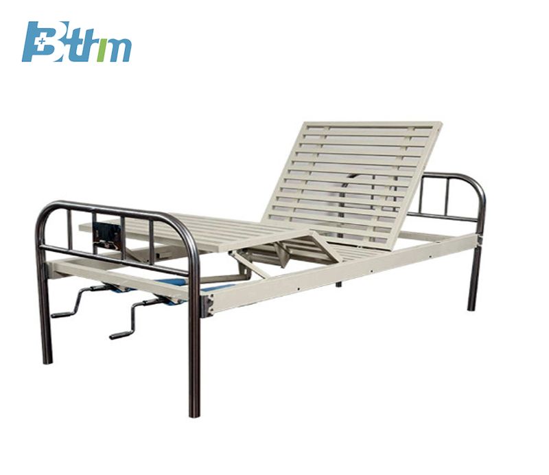 BT-A31 Manual Two Function Medical Bed With Stainless Steel Headboard