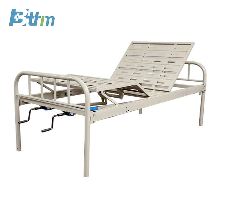 Steel-spraying Manual Two Function Medical Bed