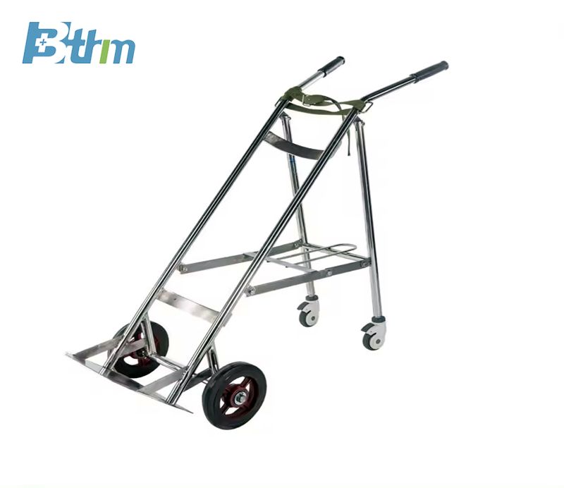 Stainless Steel oxygen cylinder Trolley