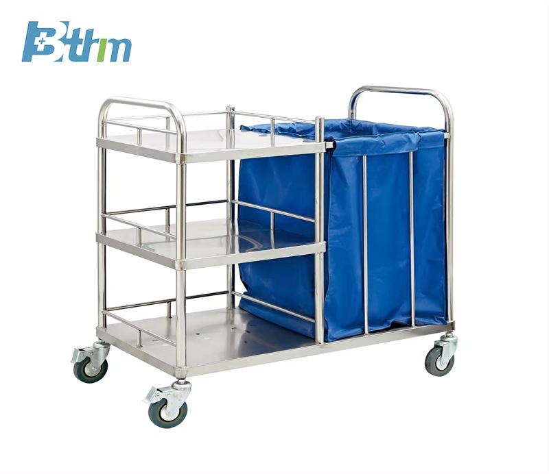 BT-B52 Stainless Steel Linen Trolley