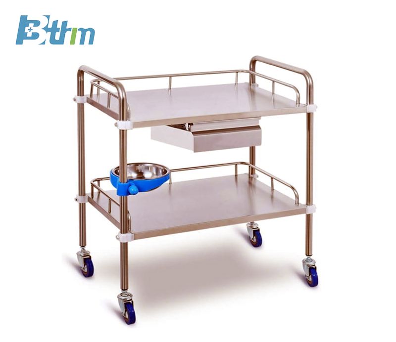 BT-B43H Stainless Steel treatment  trolley